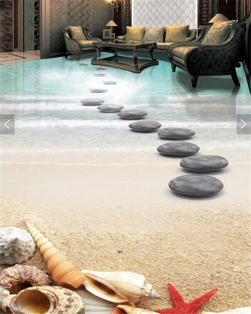 beibehang Modern 3D custom self-adhesive floor painting HD beach shell stone waterproof non-slip kitchen balcony wall sticker 
beibehang Modern 3D custom self-adhesive floor painting HD beach shell stone waterproof non-slip kitchen balcony wall sticker