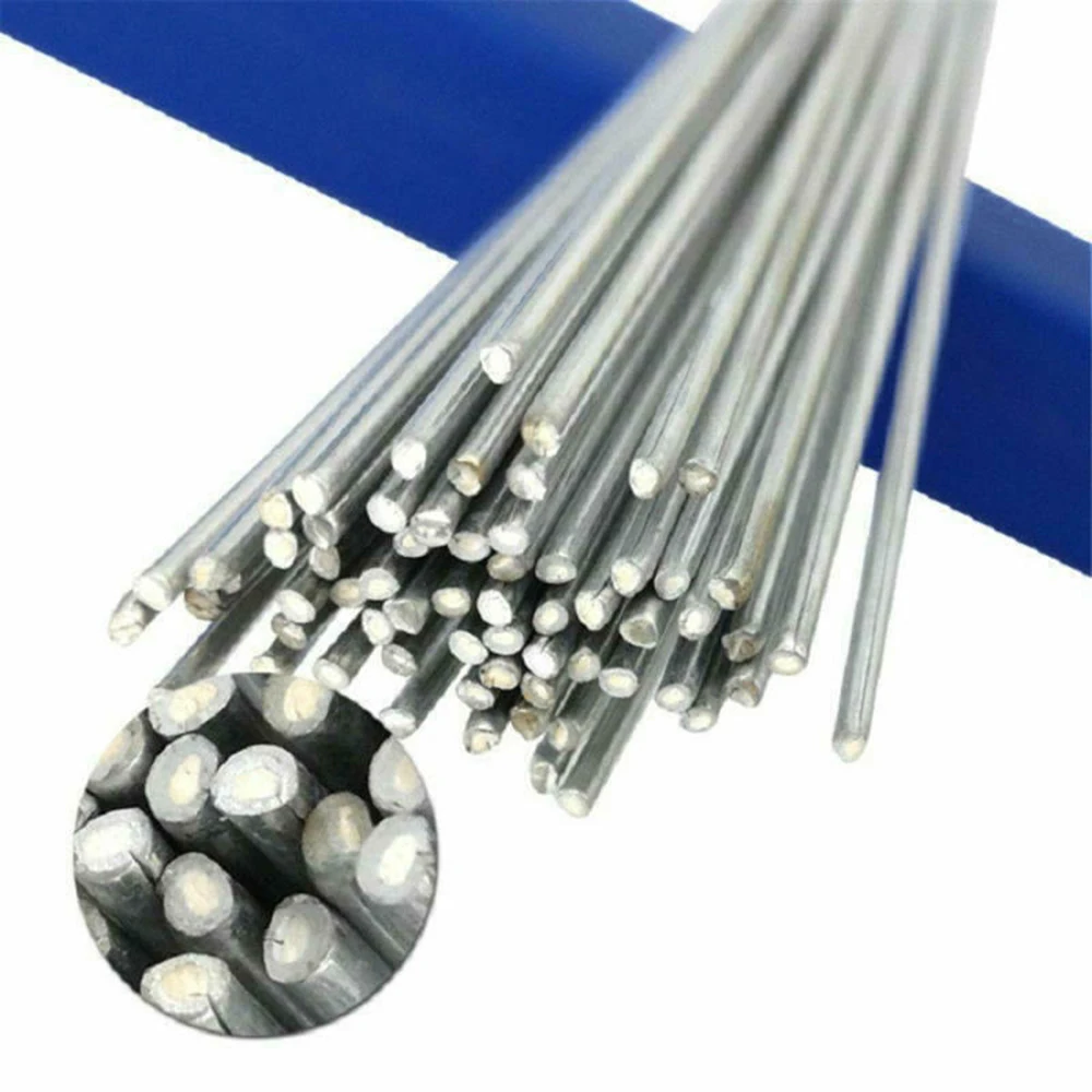 50pcs Low Temperature Aluminum Welding Rods Easy Melt Flux Cored Welding Electrodes Wire Solder Brazing Repair Rods 33cm
50pcs Low Temperature Aluminum Welding Rods Easy Melt Flux Cored Welding Electrodes Wire Solder Brazing Repair Rods 33cm