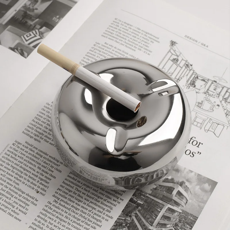 Stainless Steel Ashtray Home Party Bar Decoration Ash Holder For Gift Cigarette Lighters & Smoking Accessory Ash Tray 
Stainless Steel Ashtray Home Party Bar Decoration Ash Holder For Gift Cigarette Lighters & Smoking Accessory Ash Tray