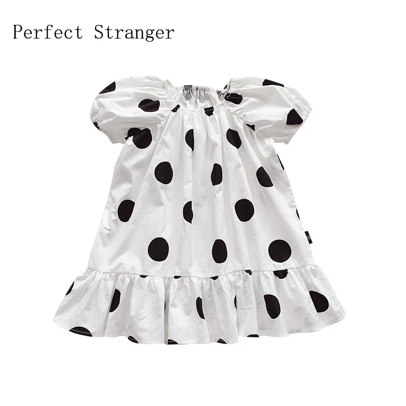 Children Clothes Princess Style Round Collar Dots Printed Bowknot Puff Sleeve Baby Gilr Dress 2-8Years 
Children Clothes Princess Style Round Collar Dots Printed Bowknot Puff Sleeve Baby Gilr Dress 2-8Years