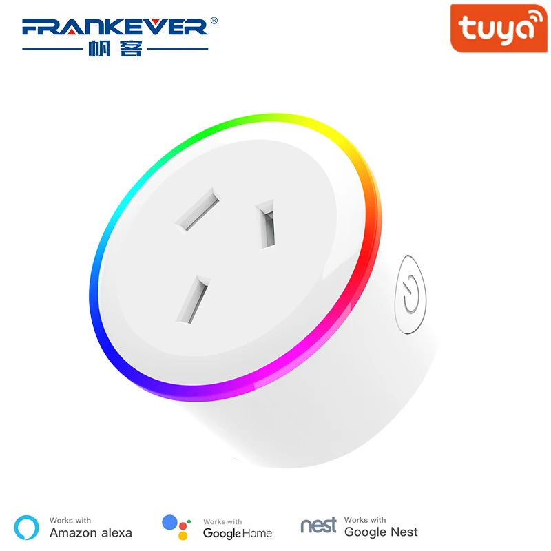 FrankEver Австралия Smart Plug умная розетка Wi Fi красочные Новой Зеландии штепсельная