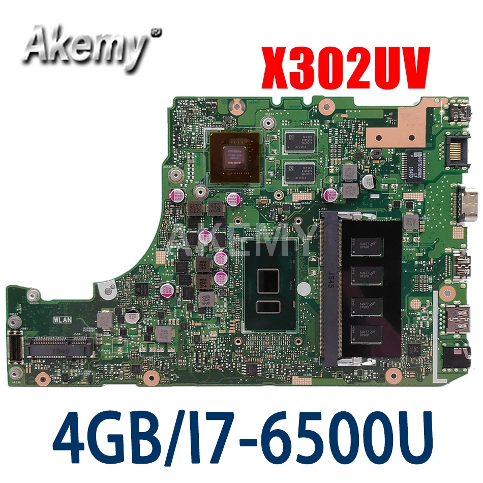 X302UVK for ASUS X302UJ X302U X302UV X302UA/UJ laptop motherboard I7-6500U GT820M-2GB RAM-4GB DDR3 original test
X302UVK for ASUS X302UJ X302U X302UV X302UA/UJ laptop motherboard I7-6500U GT820M-2GB RAM-4GB DDR3 original test