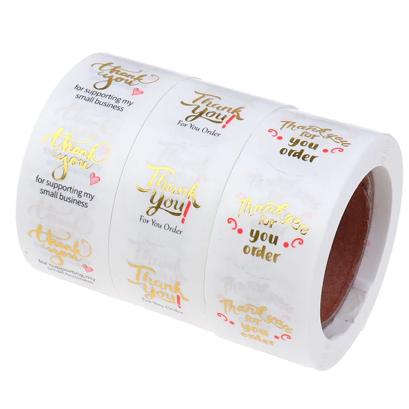 500pcs/roll Thank You Stickers Handmade Sticker Circle Stationery thank you for your order Seal Labels thank you sticker
500pcs/roll Thank You Stickers Handmade Sticker Circle Stationery thank you for your order Seal Labels thank you sticker