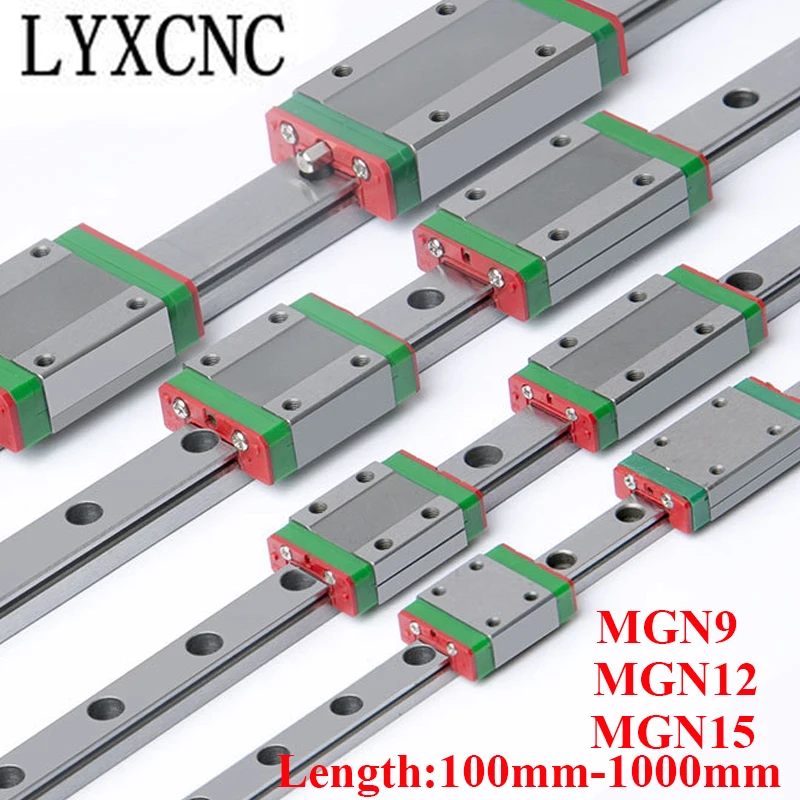 CNC Parts MGN9 MGN12 MGN15 300 350 400 500 600 800 1000mm MGN Linear Rail Slide 1PC MGN15 Carriage + 1PC MGN15 Linear Guide
CNC Parts MGN9 MGN12 MGN15 300 350 400 500 600 800 1000mm MGN Linear Rail Slide 1PC MGN15 Carriage + 1PC MGN15 Linear Guide
