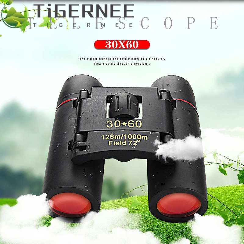 Zoom Telescope 30x60 Folding Binoculars With Low Light Night Vision For Outdoor Bird Watching Travelling Hunting Camping 1000m
Zoom Telescope 30x60 Folding Binoculars With Low Light Night Vision For Outdoor Bird Watching Travelling Hunting Camping 1000m