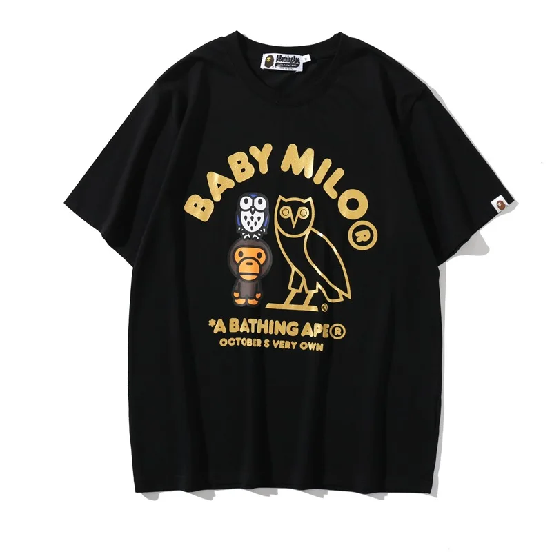 2021 summer new matching family outfits BAPE bronzing owl print T-shirt unisex short sleeve girl outfit
2021 summer new matching family outfits BAPE bronzing owl print T-shirt unisex short sleeve girl outfit