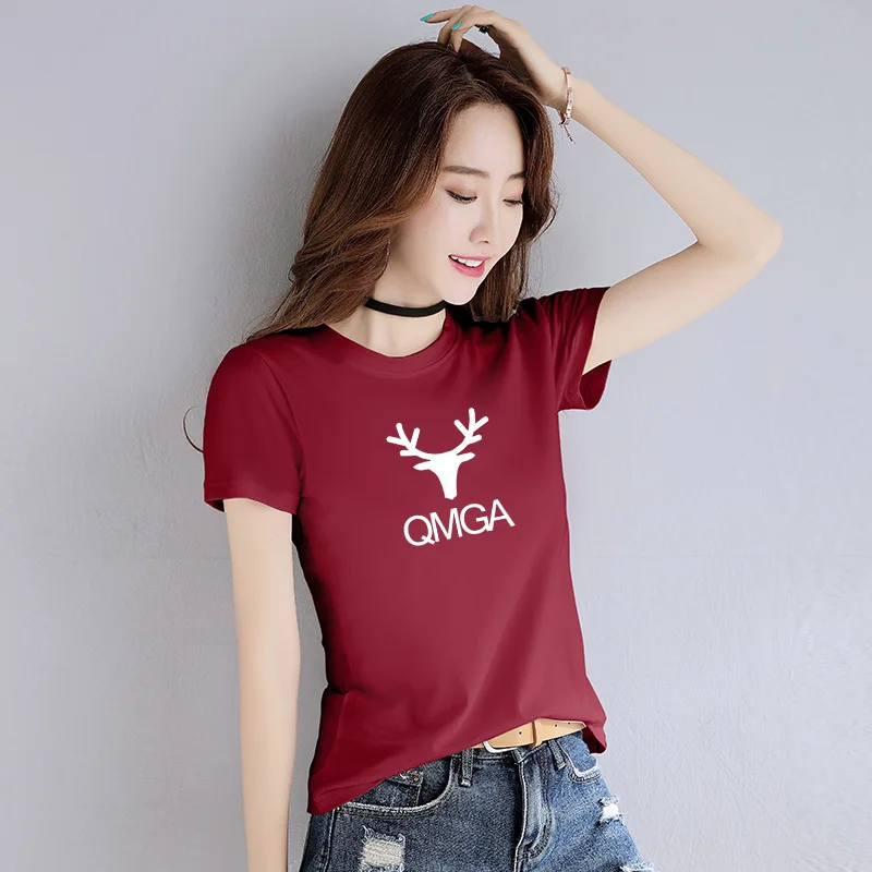 Fashion Logo Printing T Shirts Women's Short Sleeve Fashion 100% Beige cotton Female T-Shirts
Fashion Logo Printing T Shirts Women's Short Sleeve Fashion 100% Beige cotton Female T-Shirts