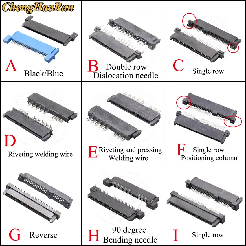 ChengHaoRan 1pcs SATA 7+15 Pin 22 Pin Female Hard Drive HDD Connector Adapter
ChengHaoRan 1pcs SATA 7+15 Pin 22 Pin Female Hard Drive HDD Connector Adapter