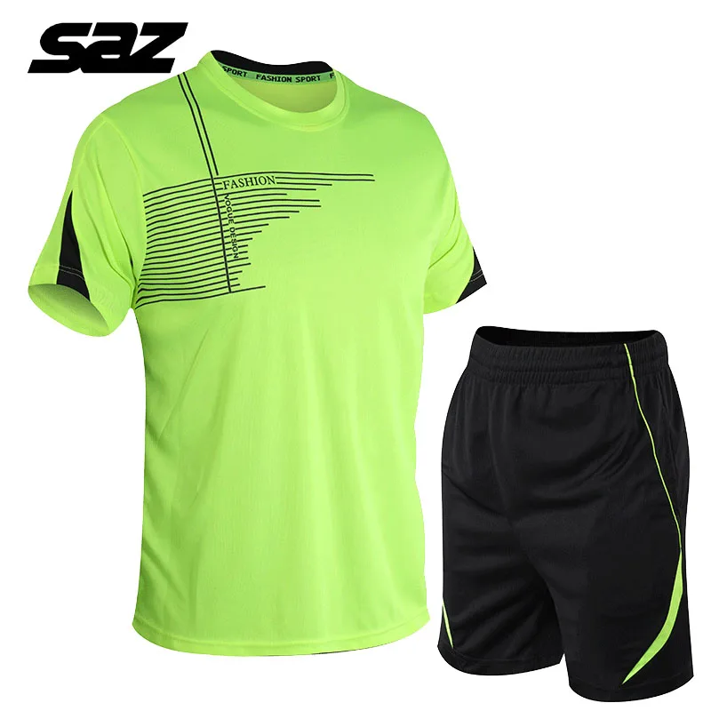 Saz 2021 Summer New Sportswear Casual Loose Short Sleeve Gym Outdoor Quick-dry Training T-shirt Tracksuit Men 
Saz 2021 Summer New Sportswear Casual Loose Short Sleeve Gym Outdoor Quick-dry Training T-shirt Tracksuit Men
