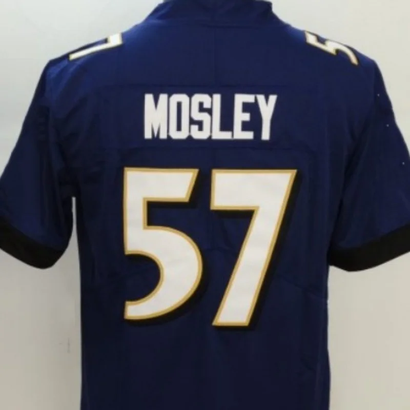 American Stitch Mosley 57 Purple Black White Embroidery Ravens Football Jersey For Mens S,M,L,XL,XXL,XXXL 
American Stitch Mosley 57 Purple Black White Embroidery Ravens Football Jersey For Mens S,M,L,XL,XXL,XXXL