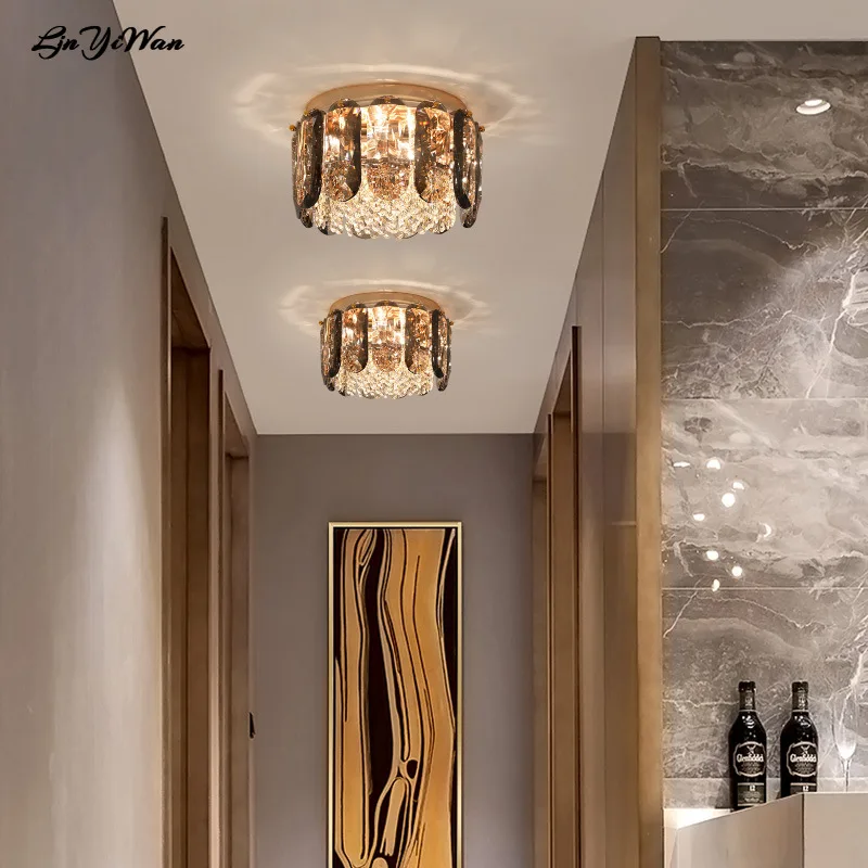 Post-modern luxury crystal aisle porch ceiling lamp Nordic cloakroom warm crystal ceiling lamp
Post-modern luxury crystal aisle porch ceiling lamp Nordic cloakroom warm crystal ceiling lamp
