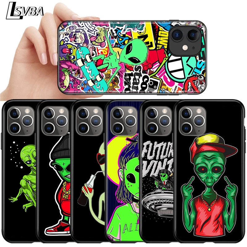 Fashion cute alien For Apple iPhone 12 11 Pro Max mini XS Max XR X 8 7 6 6S Plus 5S SE 2020 Soft Black Phone Case
Fashion cute alien For Apple iPhone 12 11 Pro Max mini XS Max XR X 8 7 6 6S Plus 5S SE 2020 Soft Black Phone Case