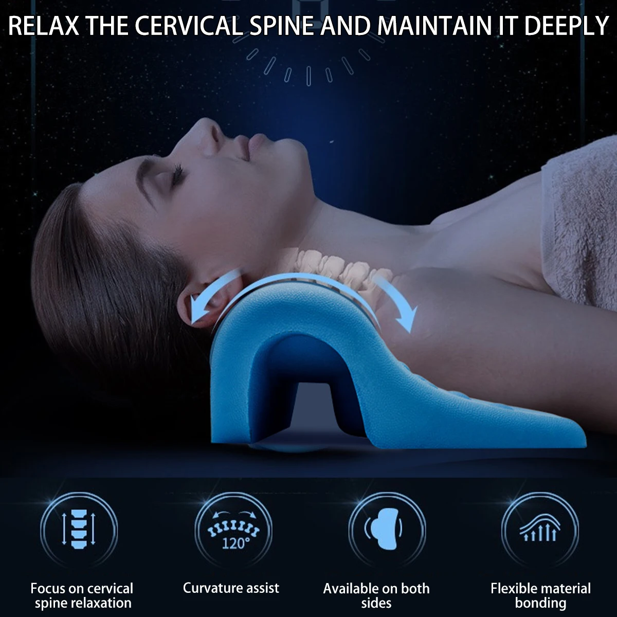 Cervical Spine Massage Pillow Chiropractic Traction Device Massage Pillow For Pain Relief Spine Alignment Household Products
Cervical Spine Massage Pillow Chiropractic Traction Device Massage Pillow For Pain Relief Spine Alignment Household Products