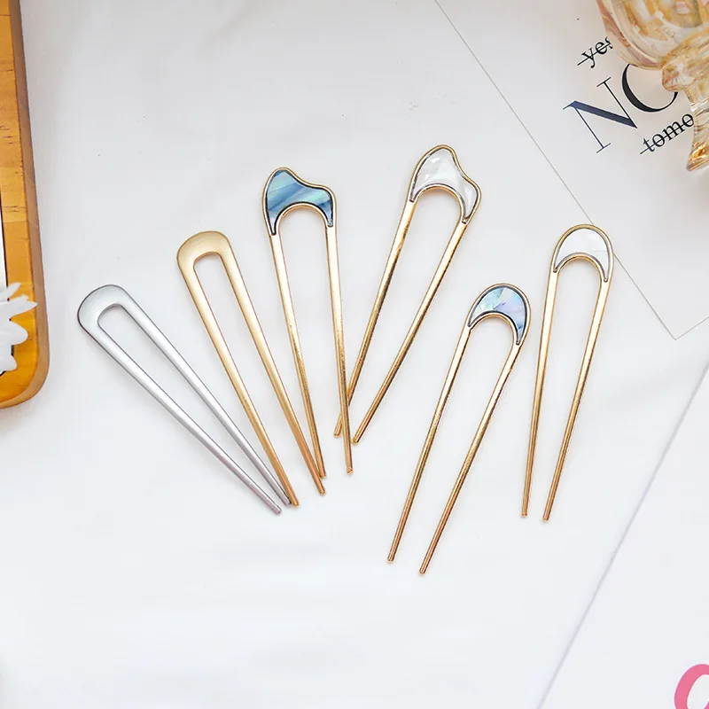 Fashion Metal Hair Sticks for Women Vintage Shell Hair Clip Pins Minimalist U Shape Girl Hairpins Retro Hair Accessories Jewelry
Fashion Metal Hair Sticks for Women Vintage Shell Hair Clip Pins Minimalist U Shape Girl Hairpins Retro Hair Accessories Jewelry