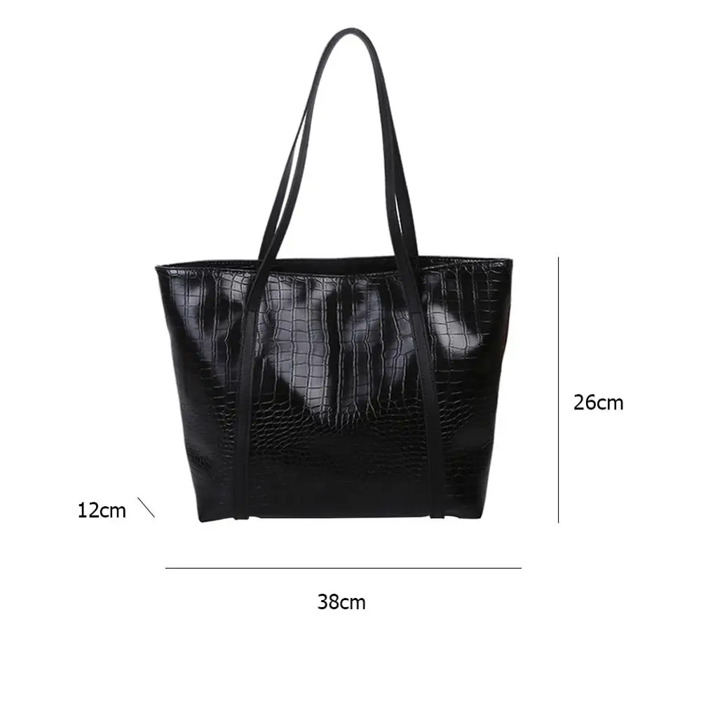 Fashion Exquisite Shopping Bags Women Shoulder Bag Large Capacity Solid Alligator PU Totes Shopping Handbags For Women 2021 NEW
Fashion Exquisite Shopping Bags Women Shoulder Bag Large Capacity Solid Alligator PU Totes Shopping Handbags For Women 2021 NEW