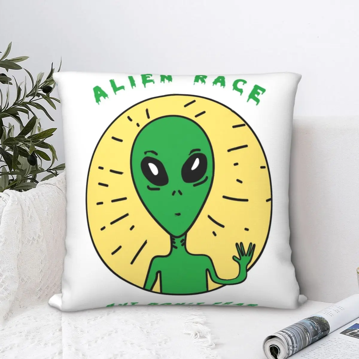 Alien Race Square Pillowcase Cushion Cover cute Zipper Home Decorative Home Nordic 45*45cm
Alien Race Square Pillowcase Cushion Cover cute Zipper Home Decorative Home Nordic 45*45cm
