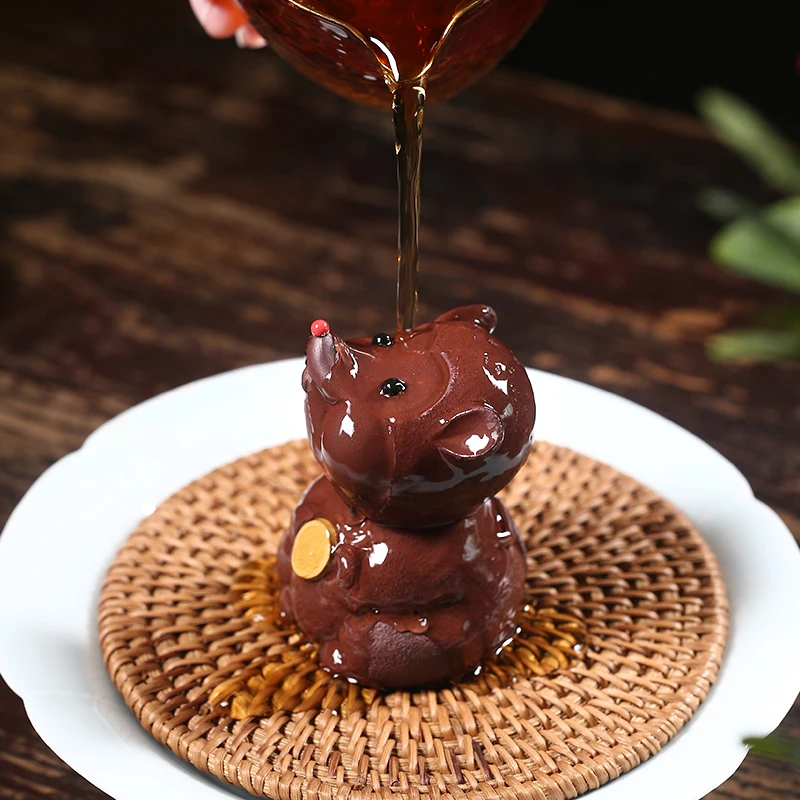 world Yixing raw Zisha tea favorite handmade teapot accessories tea table ornaments tea play can raise rat treasure
world Yixing raw Zisha tea favorite handmade teapot accessories tea table ornaments tea play can raise rat treasure