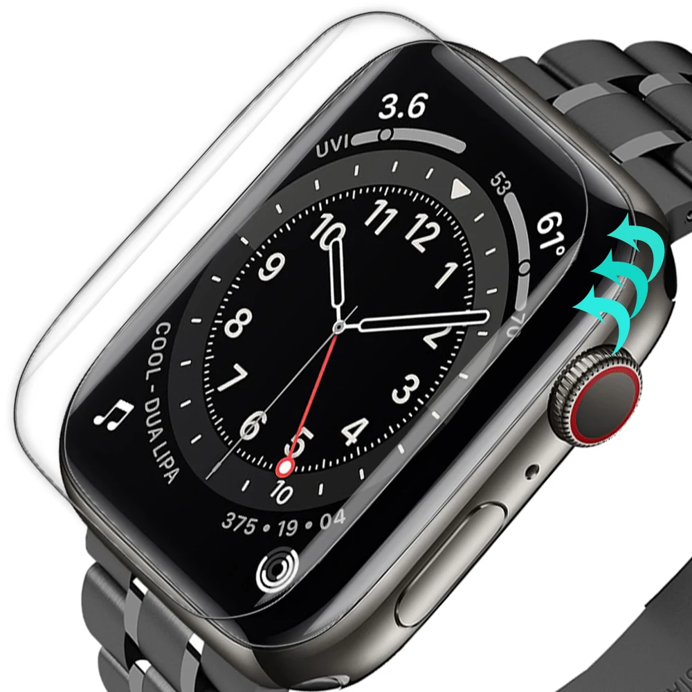 Для Apple Watch Series 6 iwatch SE 44 мм 40 защитная пленка из мягкого ТПУ для 5 4 не закаленное