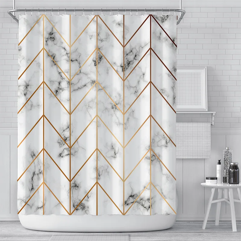 180X180 bathroom curtain 3D simple geometric marble printing polyester waterproof shower curtain home decoration curtain
180X180 bathroom curtain 3D simple geometric marble printing polyester waterproof shower curtain home decoration curtain