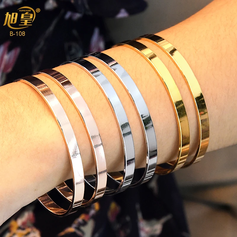 XUHUANG Three Color Copper Bangles Wholesale African Cuff White Rose Gold Color Personalised Bracelet For Women Luxury
XUHUANG Three Color Copper Bangles Wholesale African Cuff White Rose Gold Color Personalised Bracelet For Women Luxury