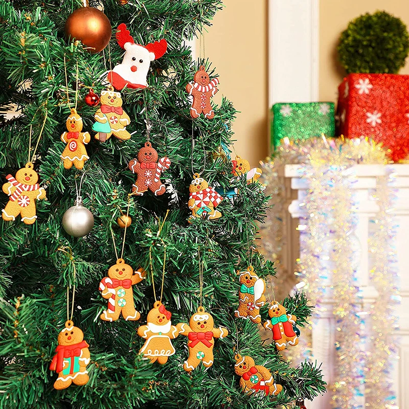 12pcs Gingerbread Man Ornaments for Christmas Tree Assorted Plastic Gingerbread Figurines Hanging Decorations Xmas Gifts
12pcs Gingerbread Man Ornaments for Christmas Tree Assorted Plastic Gingerbread Figurines Hanging Decorations Xmas Gifts