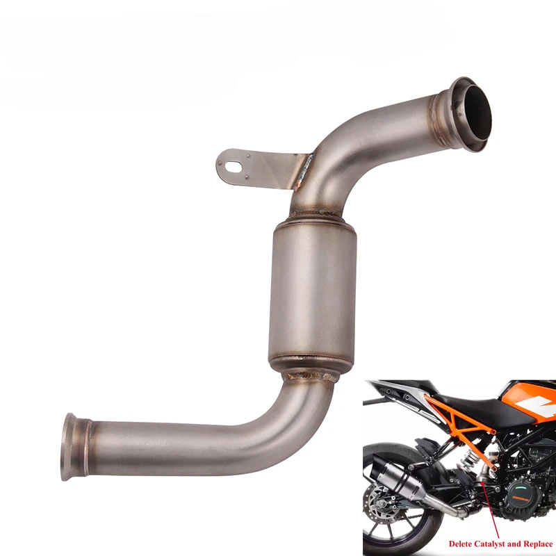 Motorcycle Mid Link Pipe No Cat Replace of Catalyst Stainless Steel Modified for DUKE 125 250 390 RC390 2017-2020
Motorcycle Mid Link Pipe No Cat Replace of Catalyst Stainless Steel Modified for DUKE 125 250 390 RC390 2017-2020