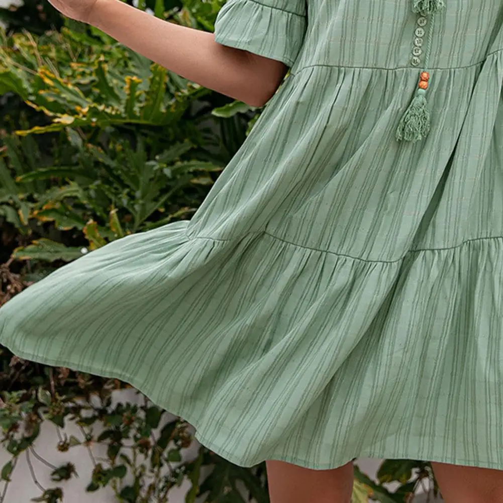 Dress Vertical Stripe Stylish Polyester Loose Type V-neck Women Dress for Party vestidos dresses for women 2021 new
Dress Vertical Stripe Stylish Polyester Loose Type V-neck Women Dress for Party vestidos dresses for women 2021 new