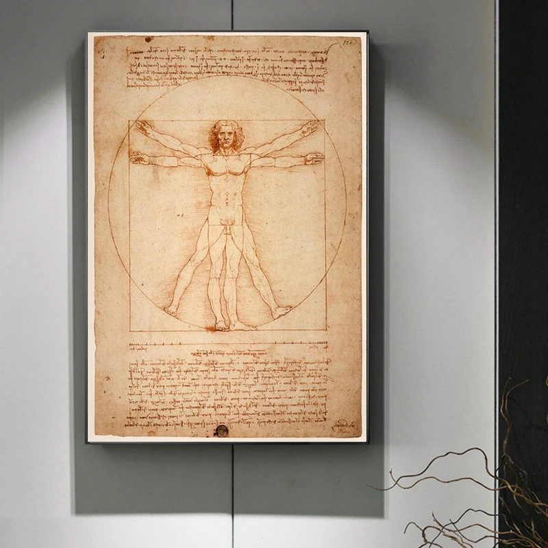 Vitruvian Man Famous Art Classical Canvas Paintings By Leonardo Da Vinci Wall Art Posters and Prints Wall Art Pictures Cuadros
Vitruvian Man Famous Art Classical Canvas Paintings By Leonardo Da Vinci Wall Art Posters and Prints Wall Art Pictures Cuadros