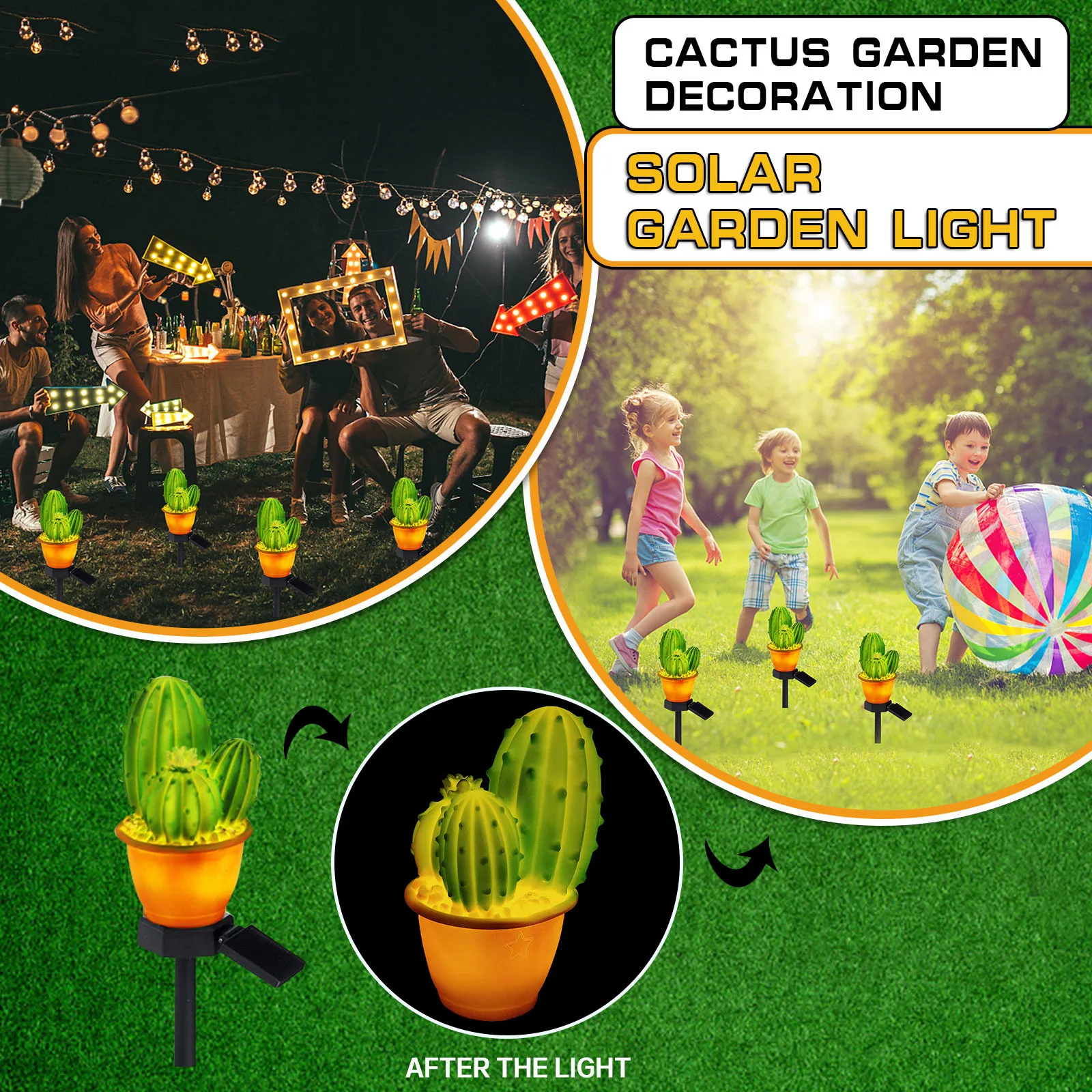 Creative LED Solar Lamp Sensor Control Cactus Shaped Outdoor Garden Light Novelty Garden Decoration Outdoor Lawn Lamp Warm Light
Creative LED Solar Lamp Sensor Control Cactus Shaped Outdoor Garden Light Novelty Garden Decoration Outdoor Lawn Lamp Warm Light