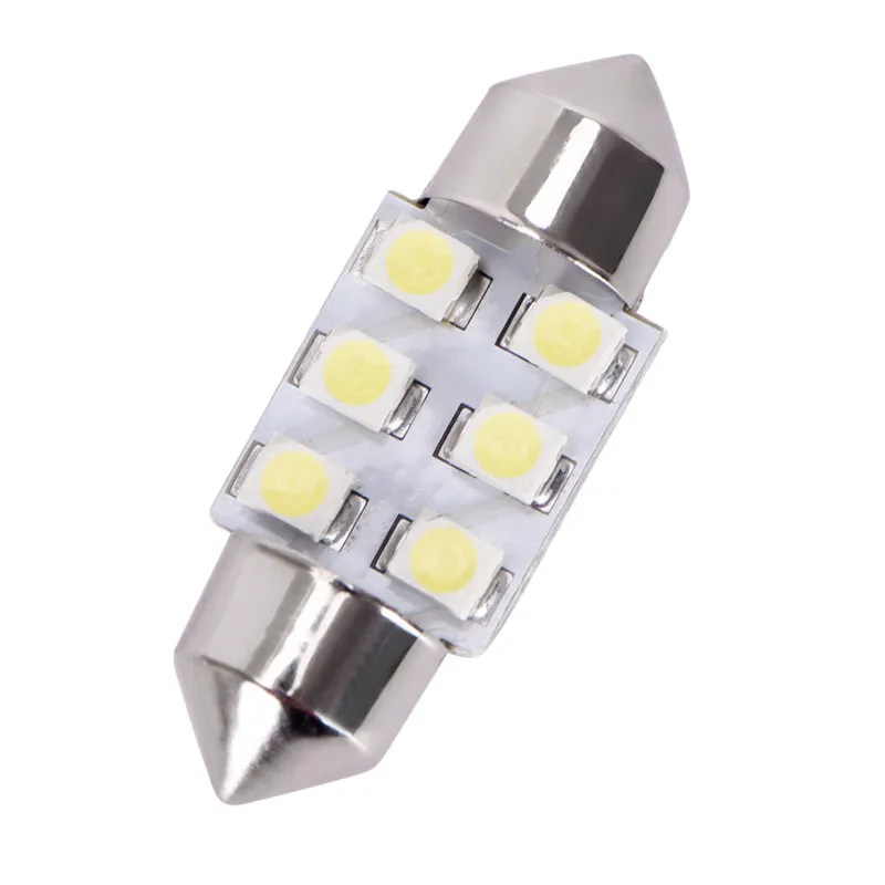 High Quality 10Pcs/lot 31mm 3528 6-SMD Lamp DE3175 3022 White Festoon Dome Map Interior LED Light
High Quality 10Pcs/lot 31mm 3528 6-SMD Lamp DE3175 3022 White Festoon Dome Map Interior LED Light