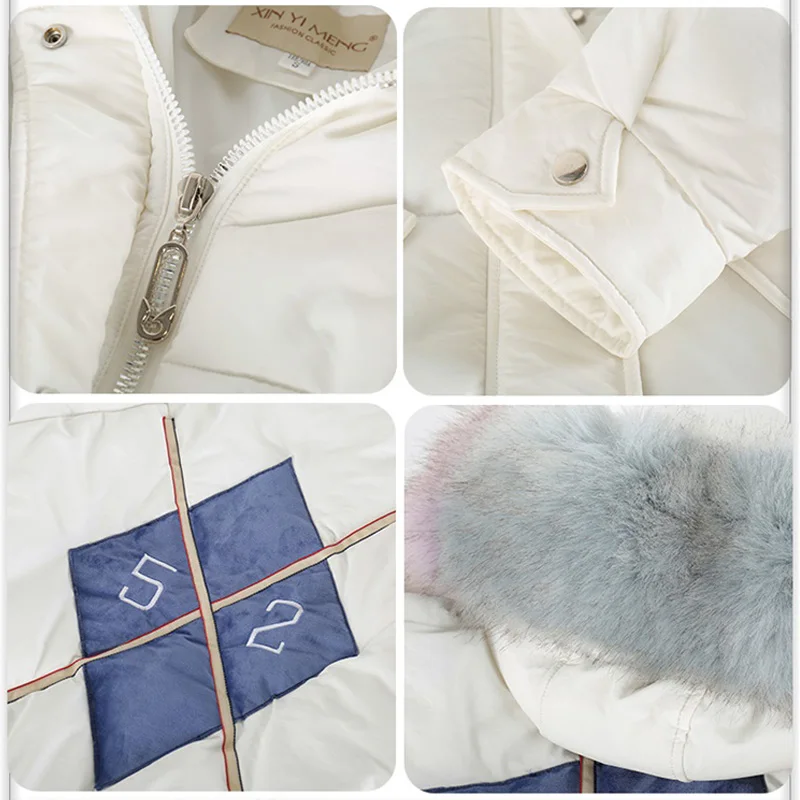 Down Cotton Coat Hooded Winter Jacket Women Parkas Nice New Women Jacket Multicolor Fur Collar Outerwear Female Winter Coats
Down Cotton Coat Hooded Winter Jacket Women Parkas Nice New Women Jacket Multicolor Fur Collar Outerwear Female Winter Coats