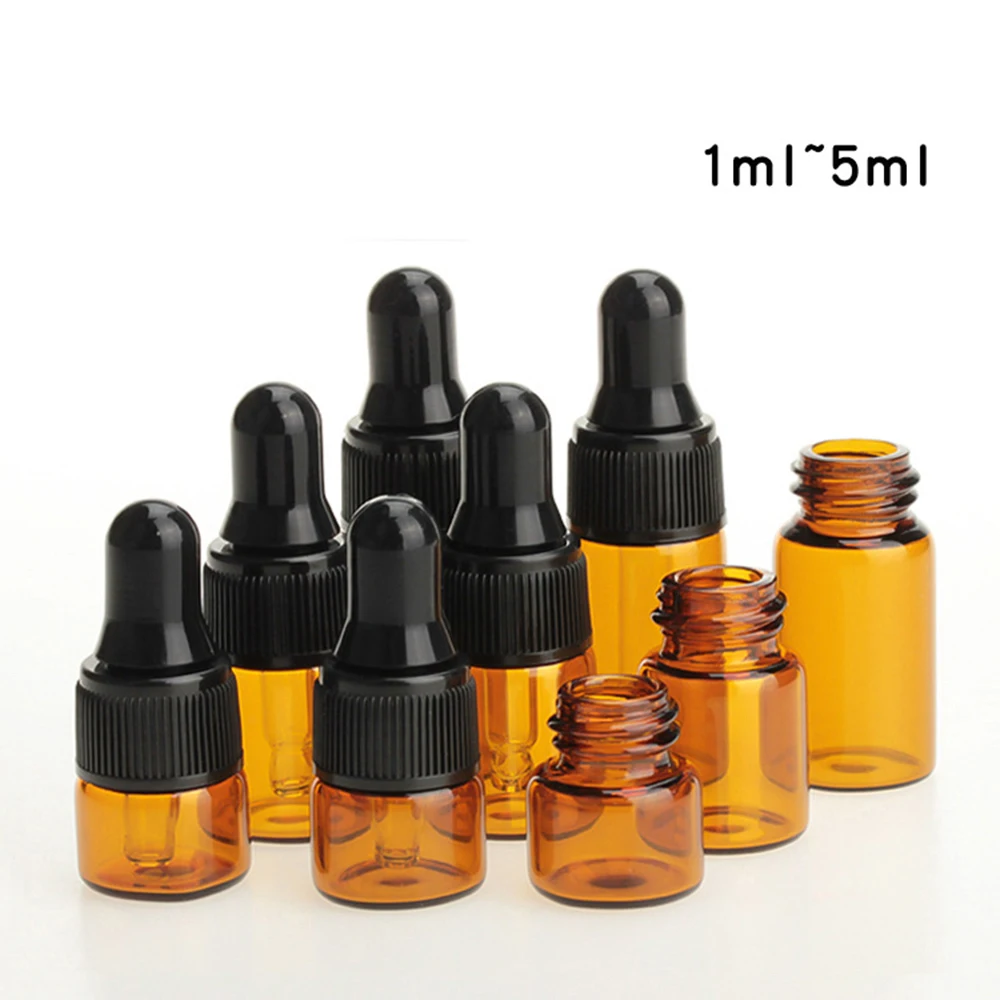 10pcs Brown Empty Dropper Amber Essential Oil Glass Refillable Bottles for Perfume Aromatherapy Liquid Massage Pipette 1-5ML
10pcs Brown Empty Dropper Amber Essential Oil Glass Refillable Bottles for Perfume Aromatherapy Liquid Massage Pipette 1-5ML