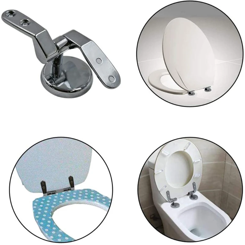 1 Pair Toilet Seat Hinge Replacement Parts Mountings with Screws Bolts and Nuts Closestool Hinge Mountings Hardware Kit
1 Pair Toilet Seat Hinge Replacement Parts Mountings with Screws Bolts and Nuts Closestool Hinge Mountings Hardware Kit