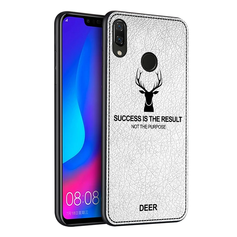 Тканевый чехол с оленем для Huawei Honor 10 View 9 Lite 9N Play 6C Pro бампер Ультратонкий Мягкий