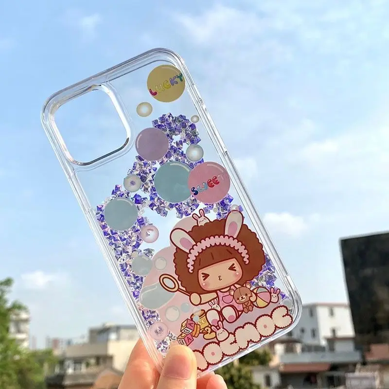 Cute Cartoon Girl Mocmoc Quicksand Phone Case for Iphone 11 12 13 Pro Max Mini XR XS 8 X 7 6 6s Plus SE 2020 Soft Silicone Cover
Cute Cartoon Girl Mocmoc Quicksand Phone Case for Iphone 11 12 13 Pro Max Mini XR XS 8 X 7 6 6s Plus SE 2020 Soft Silicone Cover
