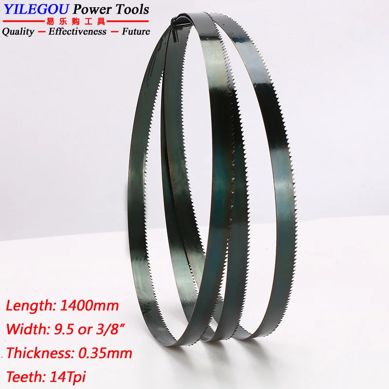 3Pcs 8" 1400mm Band Saw Blades 3mm, 6.35mm, 9.5mm. Woodworking 1400mm x (1/8", 1/4", 3/8") x 6/14Tpi Band Saw Blades Cut Curve.
3Pcs 8" 1400mm Band Saw Blades 3mm, 6.35mm, 9.5mm. Woodworking 1400mm x (1/8", 1/4", 3/8") x 6/14Tpi Band Saw Blades Cut Curve.