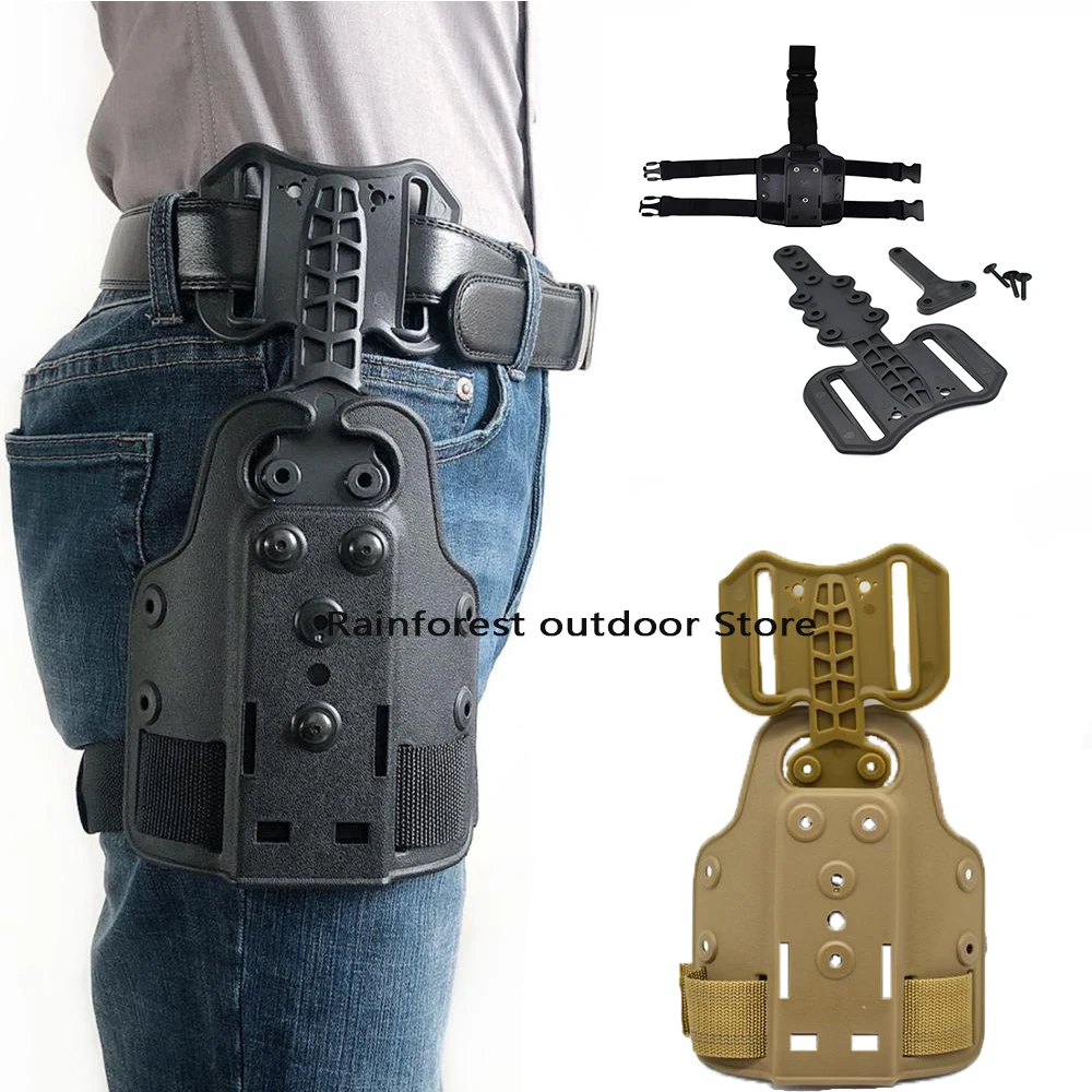 Tactical Glock17 19 Universal Pistol Type Strap Drop Leg Belt Hunting Holster Adaptor QLS Locking System Kit For T-Spacer Pack
Tactical Glock17 19 Universal Pistol Type Strap Drop Leg Belt Hunting Holster Adaptor QLS Locking System Kit For T-Spacer Pack