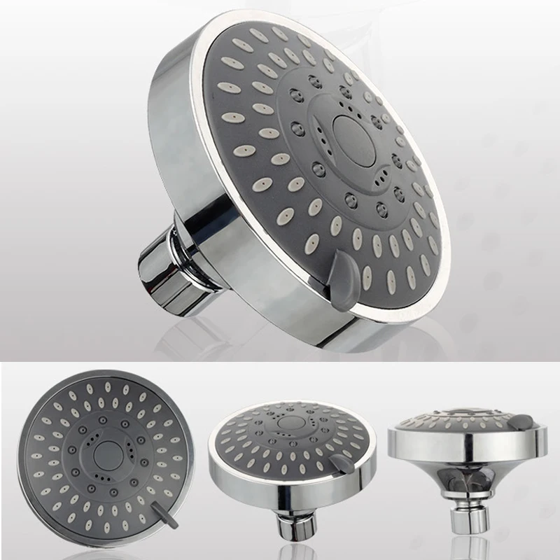 Shower Head High Pressure 4 Inch 5-setting Adjustable Round Shower Head Top Spray Bathroom Wall Mount Replacement Head 
Shower Head High Pressure 4 Inch 5-setting Adjustable Round Shower Head Top Spray Bathroom Wall Mount Replacement Head