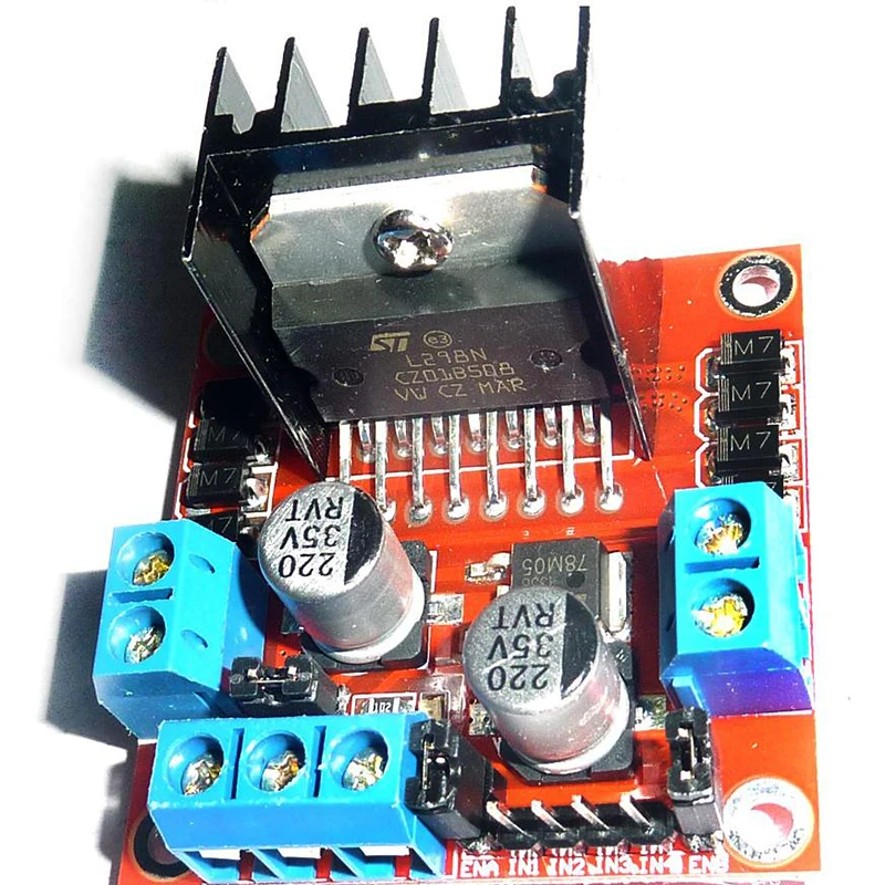 L298N Motor Driver Board PWM Speed Dual H Bridge Stepper Motor L298N High Power DC Module for Arduino ,Smart Car Robot Diy
L298N Motor Driver Board PWM Speed Dual H Bridge Stepper Motor L298N High Power DC Module for Arduino ,Smart Car Robot Diy