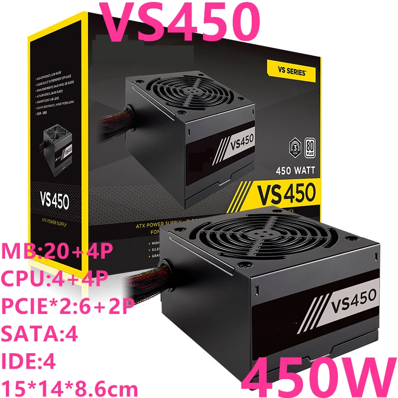Новый оригинальный блок питания для бренда Corsair 80plus, стабильность игры в ЕС, бесшумный немодульный источник питания 450 Вт, импульсный источн...
Новый оригинальный блок питания для бренда Corsair 80plus, стабильность игры в ЕС, бесшумный немодульный источник питания 450 Вт, импульсный источн...