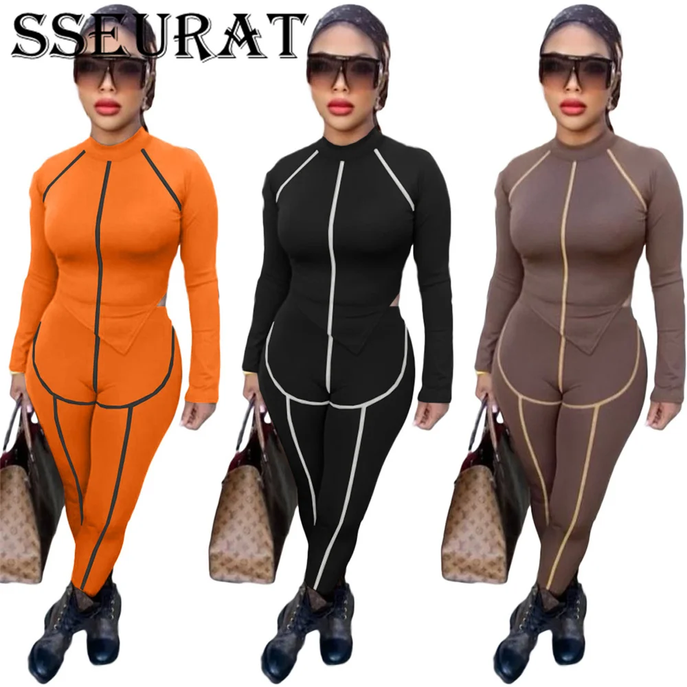SSEURAT Fitness Sportwear Two Piece Set Fall Clothes for Women Tracksuit Long Sleeve Crop Tops Jogger Pants Suit Matching Set 
SSEURAT Fitness Sportwear Two Piece Set Fall Clothes for Women Tracksuit Long Sleeve Crop Tops Jogger Pants Suit Matching Set