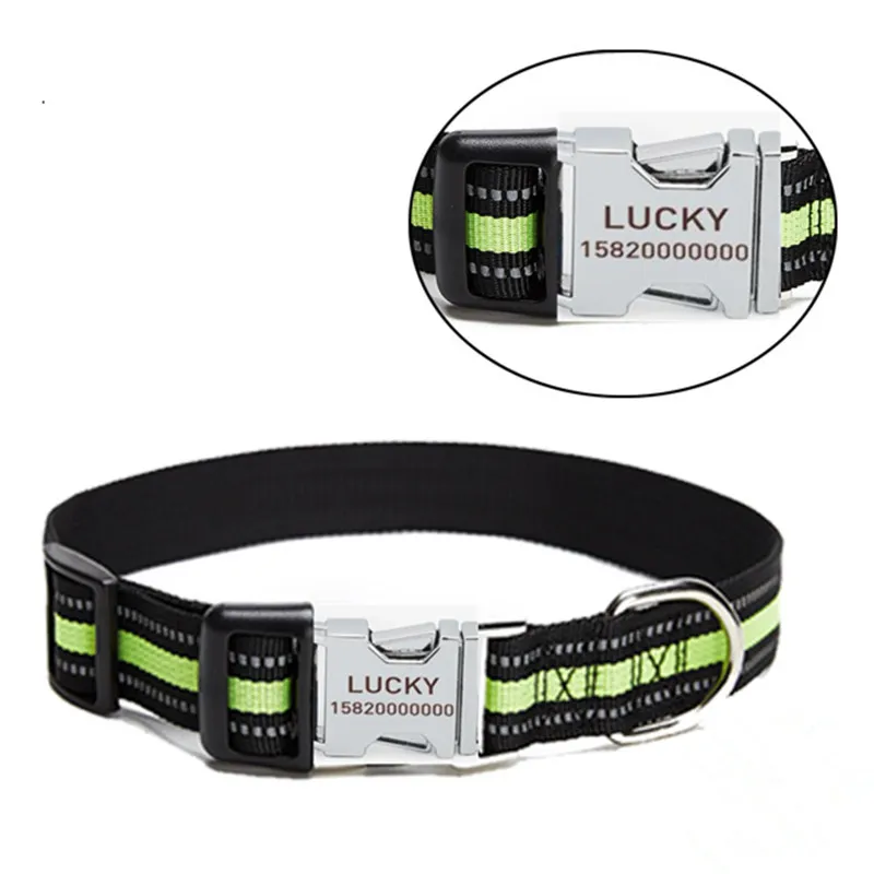 Ошейник для собак, персонализированный светоотражающий аксессуар для домашних питомцев
Ошейник для собак, персонализированный светоотражающий аксессуар для домашних питомцев