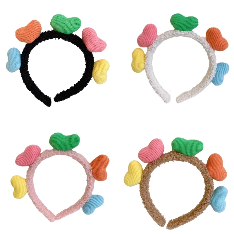 Plush Hearts Headbands Candy Color Heart Hairband Washing Face Hair Hoop T8NB
Plush Hearts Headbands Candy Color Heart Hairband Washing Face Hair Hoop T8NB