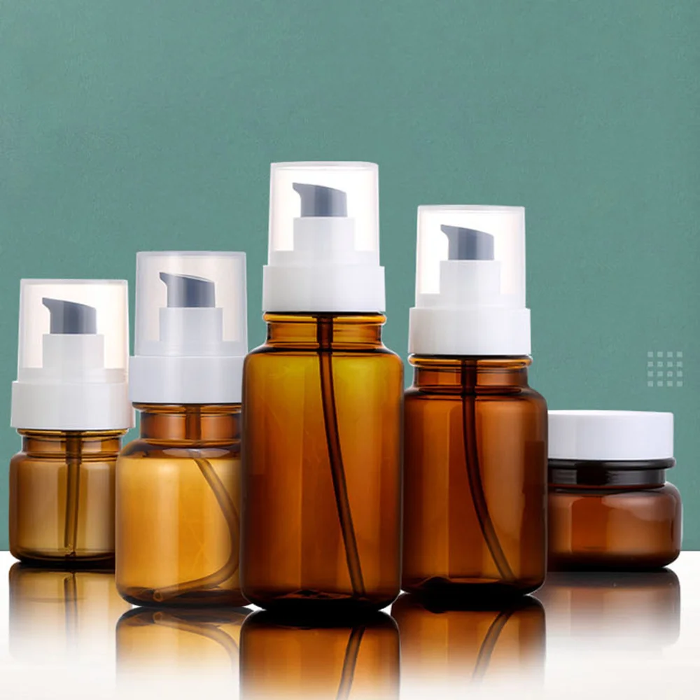 1 Set 5pcs Dispenser Bottle Cream Lotion Container Tea Color Packaging Bottle for
1 Set 5pcs Dispenser Bottle Cream Lotion Container Tea Color Packaging Bottle for