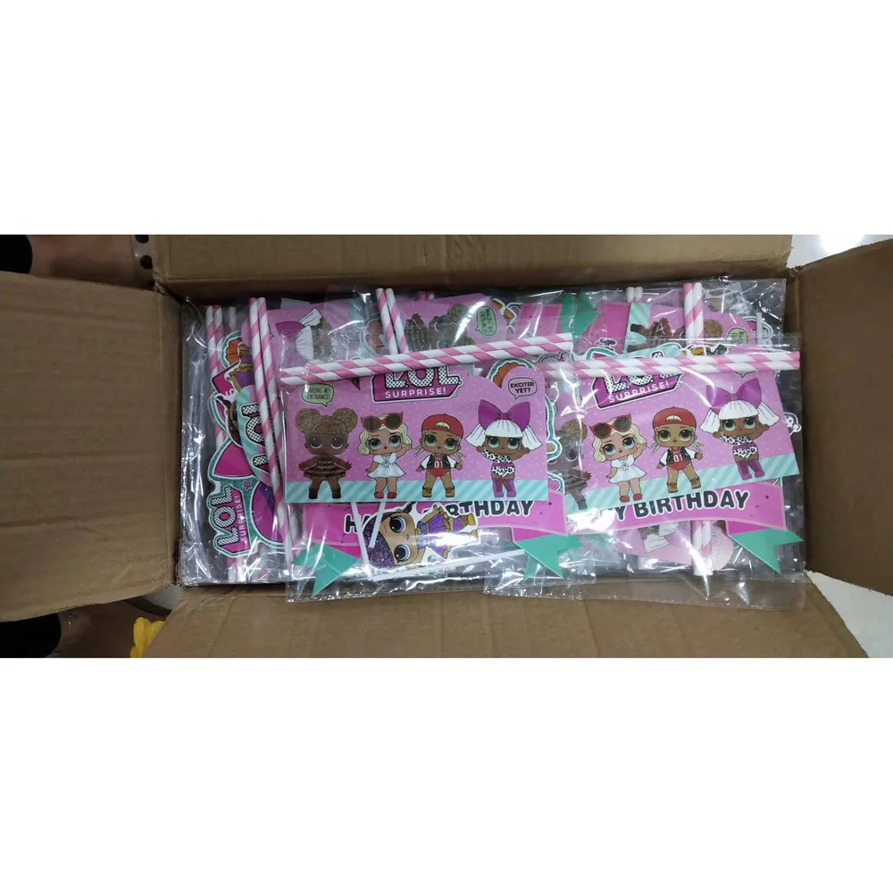 LOL SURPRISE Doll Happy Birthday Cake Cupcake Flags for Kids Birthday Party Supplies Cake Decoration Topper Activity Kids Gifts
LOL SURPRISE Doll Happy Birthday Cake Cupcake Flags for Kids Birthday Party Supplies Cake Decoration Topper Activity Kids Gifts