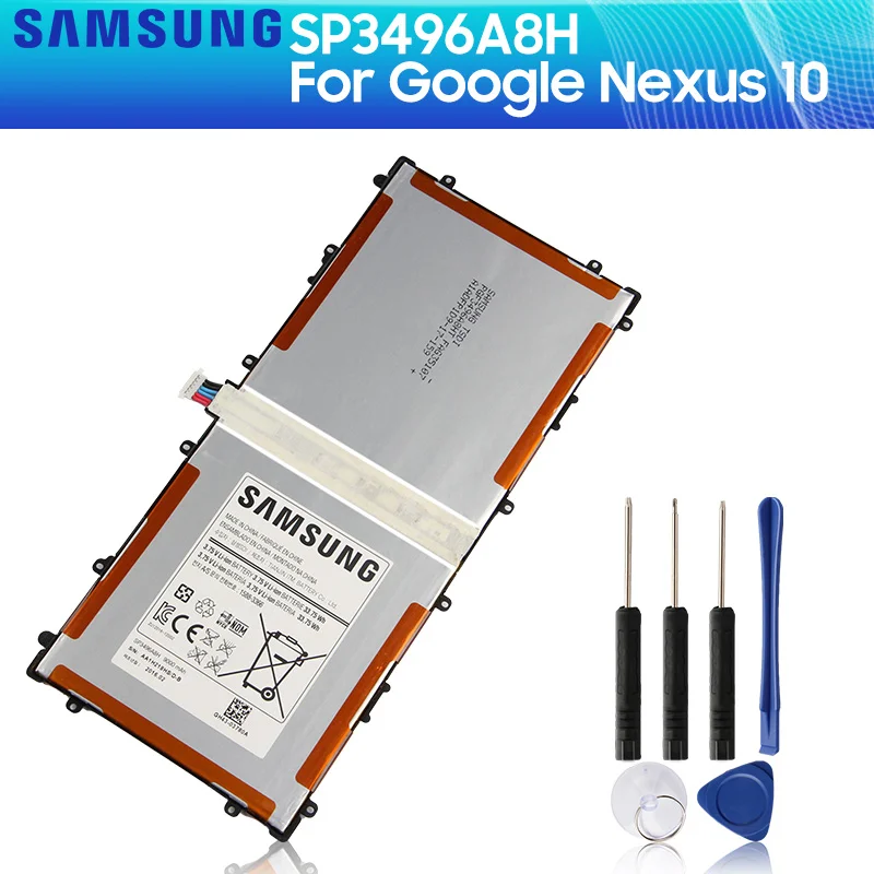 Оригинальный аккумулятор SAMSUNG SP3496A8H(1S2P) для Samsung Google Nexus 10 GT P8110 HA32ARB аутентичный