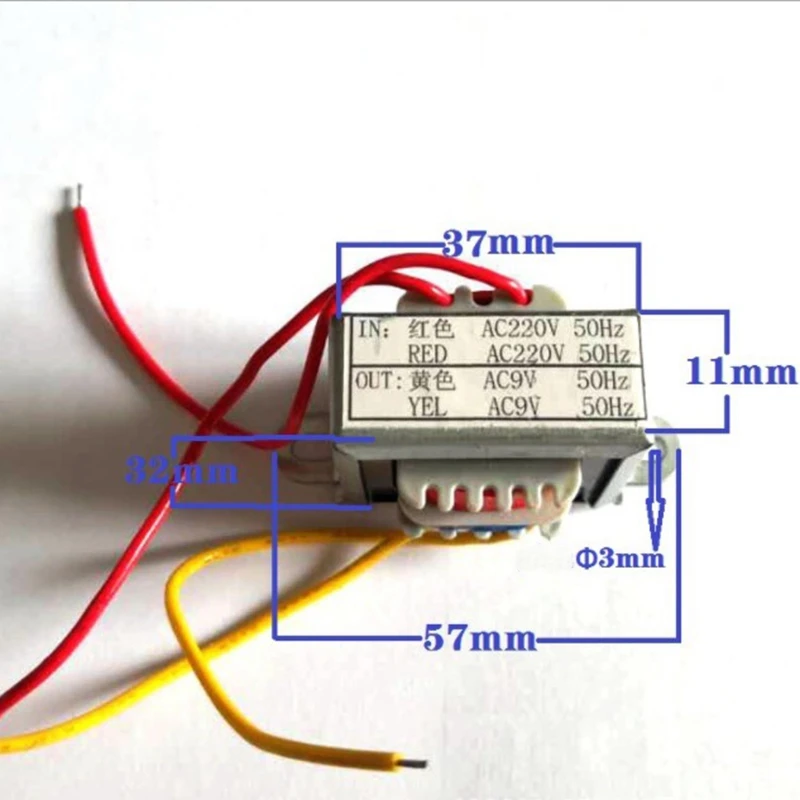 AC 9V Spot Welder Power Supply Transformer for NY-D01 100A/40A Spot Welding Controller Board
AC 9V Spot Welder Power Supply Transformer for NY-D01 100A/40A Spot Welding Controller Board