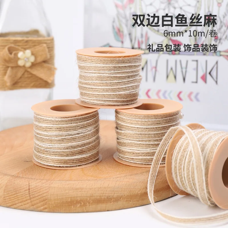 10M/ROLL 0.5cm Retro Ribbons for Crafts Hemp Christmas Decorations Wedding Party Gift Decor Supplies Packing Wrapping
10M/ROLL 0.5cm Retro Ribbons for Crafts Hemp Christmas Decorations Wedding Party Gift Decor Supplies Packing Wrapping