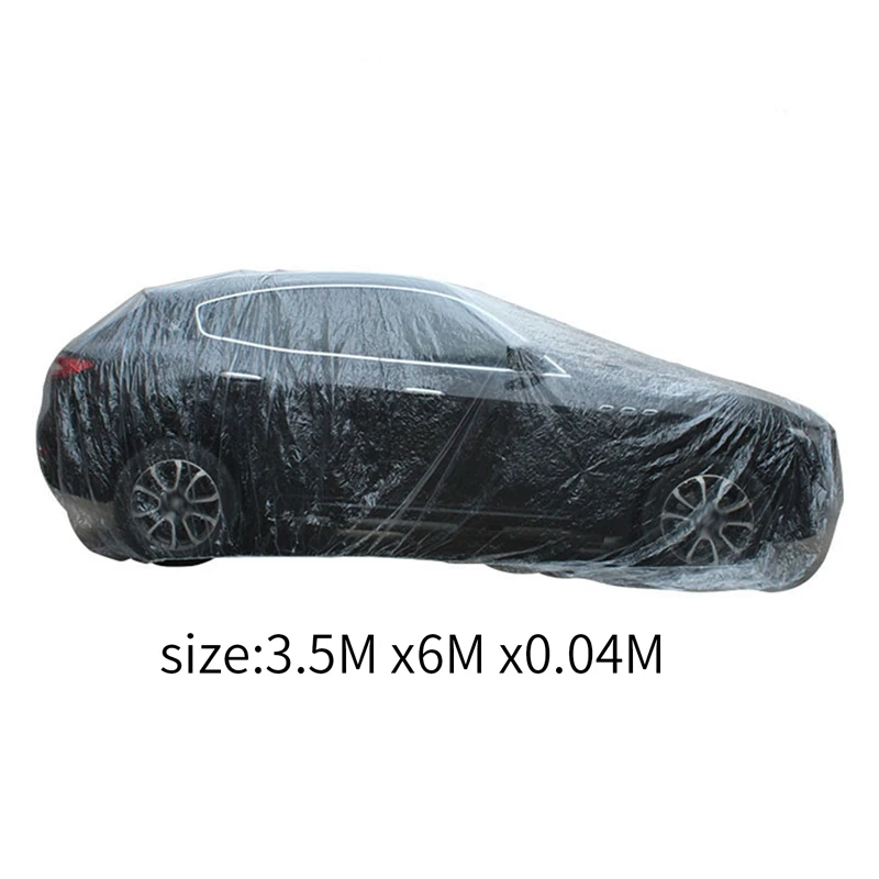 1pc Transparent Plastic Disposable Car Cover With Elastic Band, Waterproof, Universal, Disposable Car Rainproof Film 3 Size
1pc Transparent Plastic Disposable Car Cover With Elastic Band, Waterproof, Universal, Disposable Car Rainproof Film 3 Size