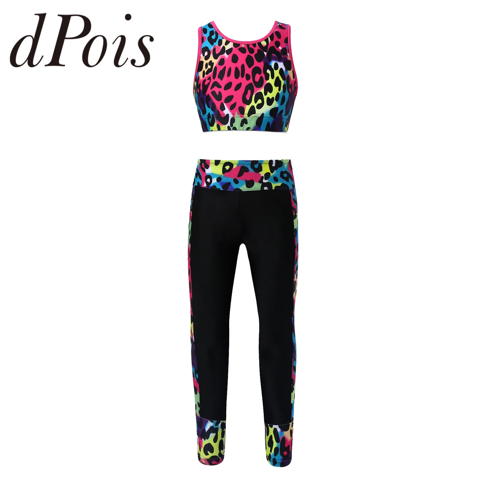 Colorful Girls Sports Suits Kids Tracksuit Sleeveless Mesh Tanks Top with Leggings Ballet Fitness Outfits Gymnastics Costumes
Colorful Girls Sports Suits Kids Tracksuit Sleeveless Mesh Tanks Top with Leggings Ballet Fitness Outfits Gymnastics Costumes